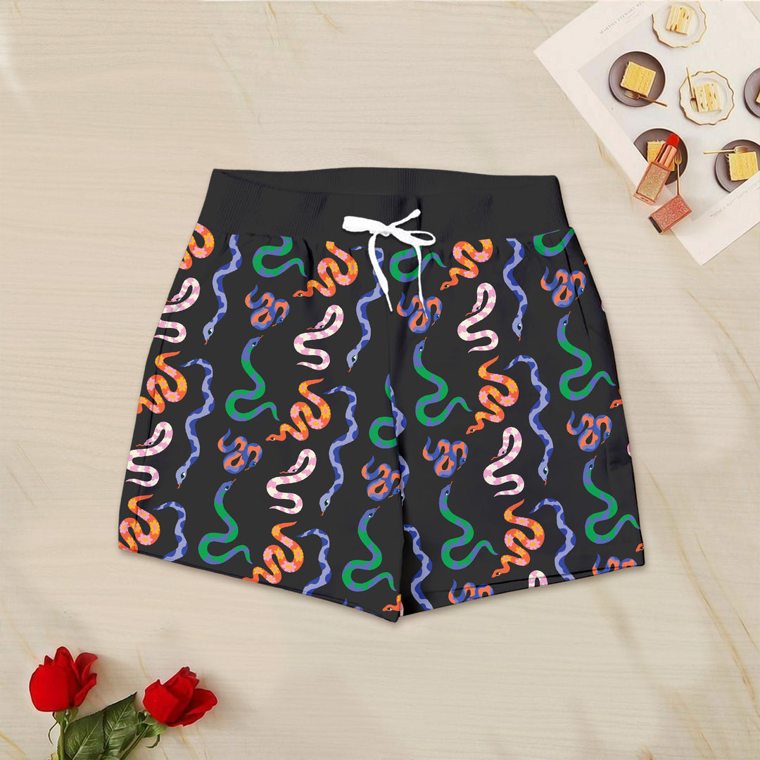 Colorful Snake Bamboo Outfit for Women – Vibrant and Edgy