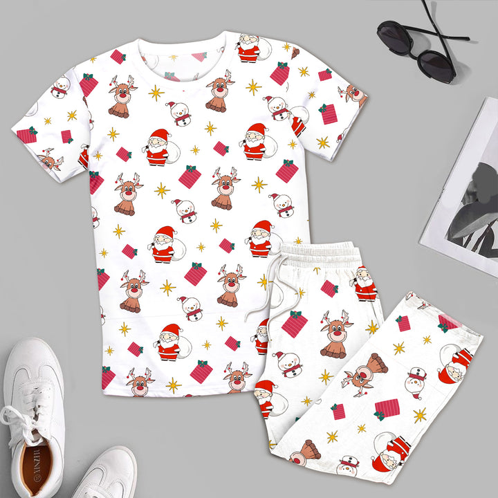 White Claus Bamboo Outfit for Men – Sleek and Seasonal