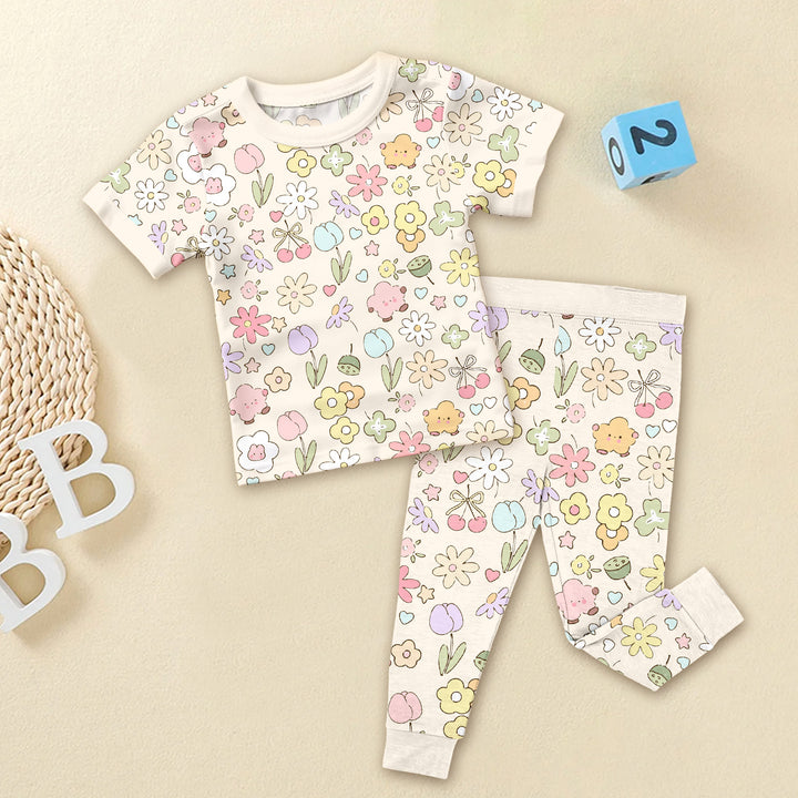 Whimsical Bloom Two Piece Long Sleeve Pajama Set
