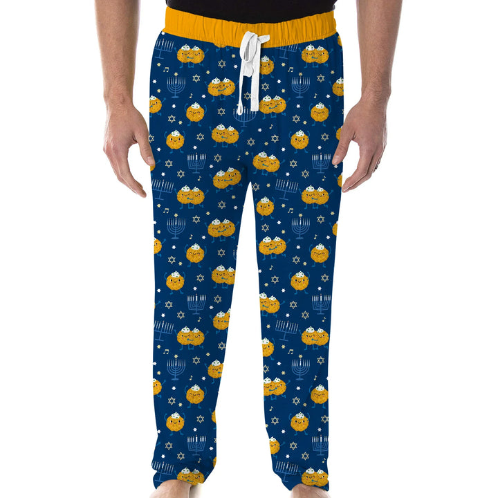 Hanukkah Latke Family Matching Men's Pajama Set
