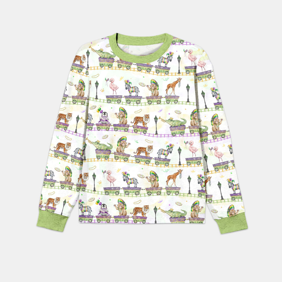 Mardi Gras Jungle Krewe Men's Pajama Set