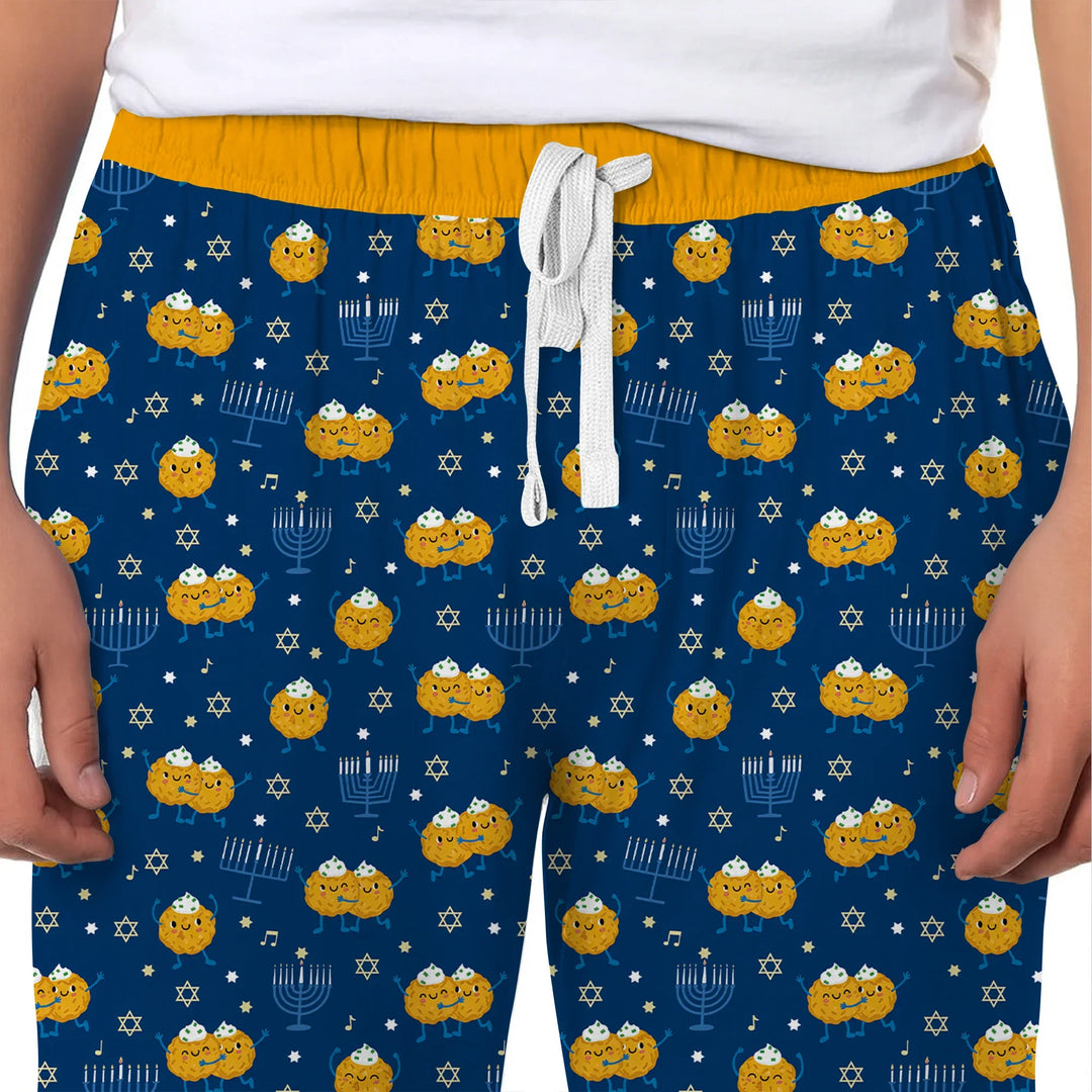 Hanukkah Latke Family Matching Men's Pajama Set