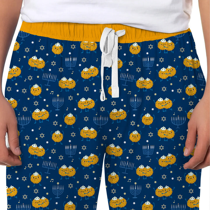 Hanukkah Latke Family Matching Men's Pajama Set