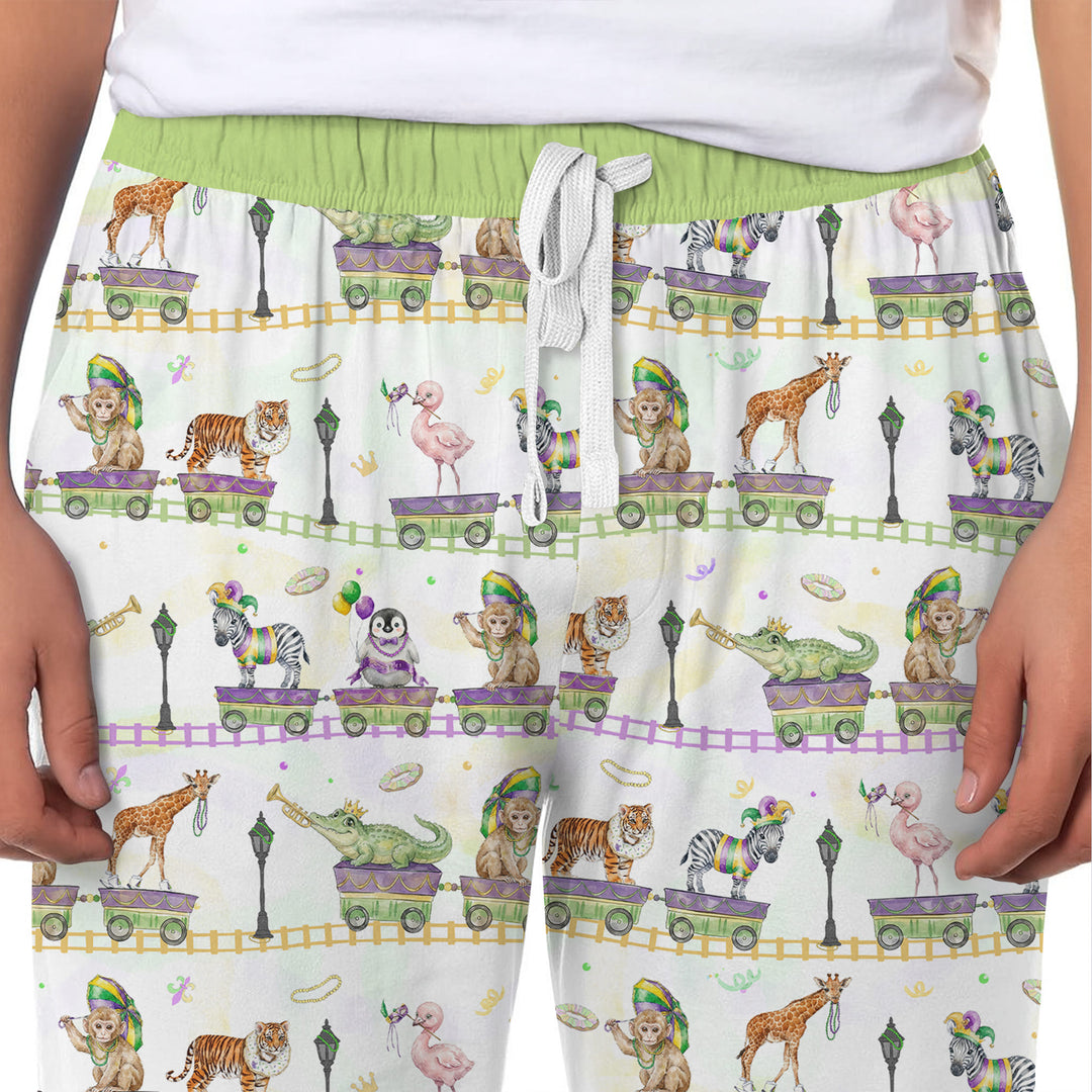 Mardi Gras Jungle Krewe Men's Pajama Set