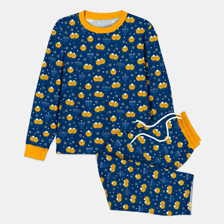 Hanukkah Latke Family Matching Men's Pajama Set