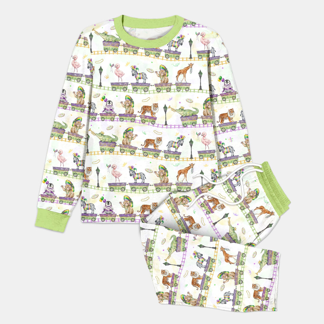 Mardi Gras Jungle Krewe Men's Pajama Set