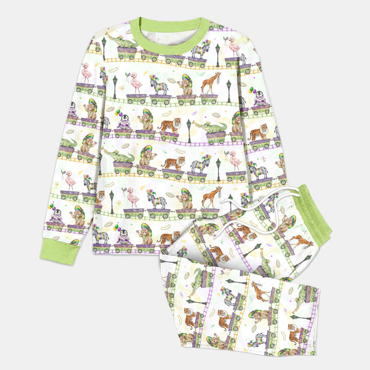 Mardi Gras Jungle Krewe Men's Pajama Set
