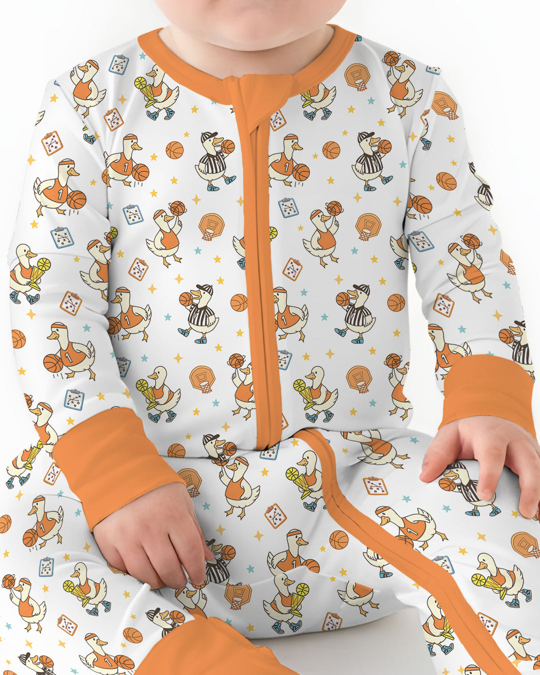 Silly Goose Playing Basketball Bamboo Convertible Zippy