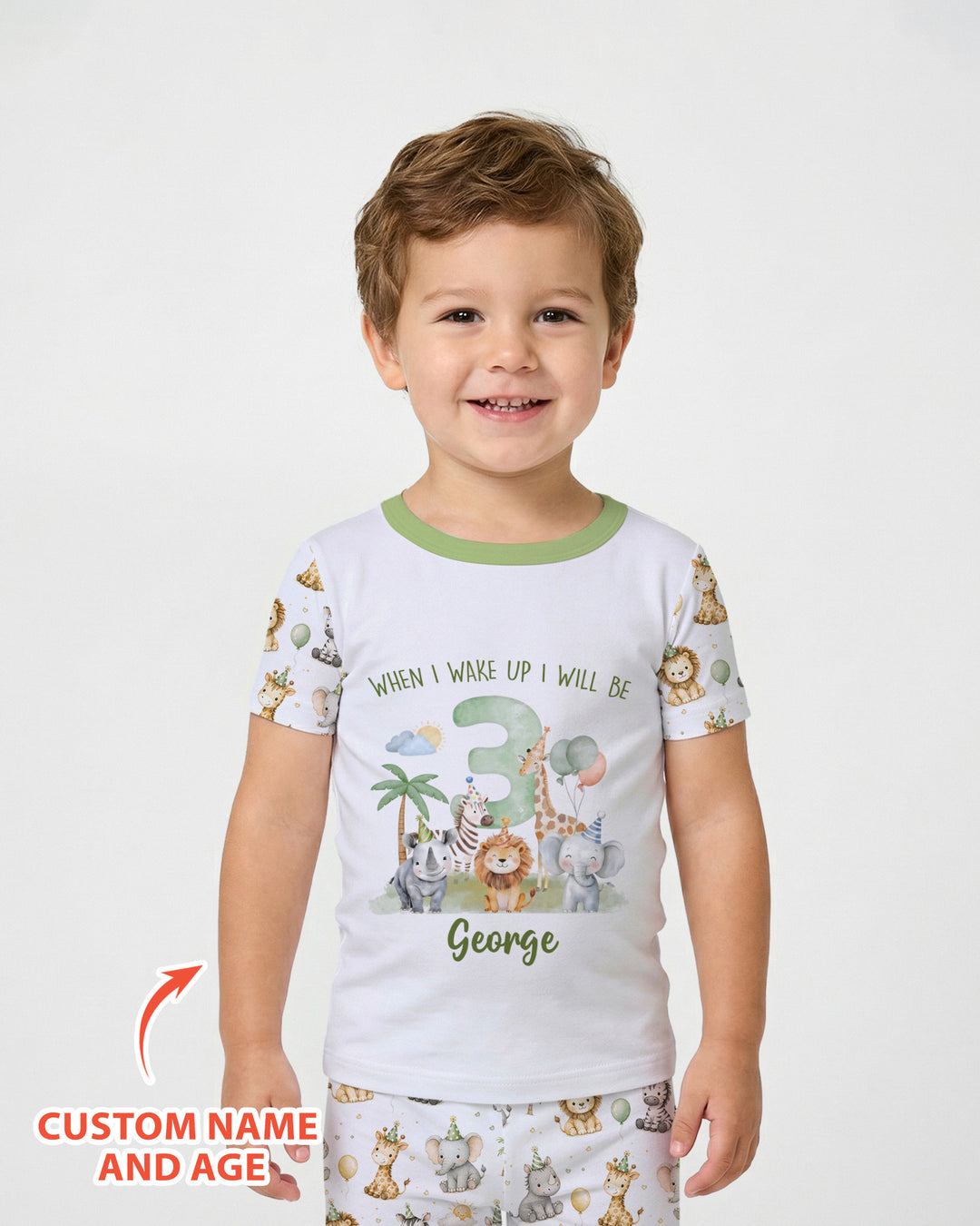 Zweiteiliges, kurzärmliges Pyjama-Set mit Marienkäfern