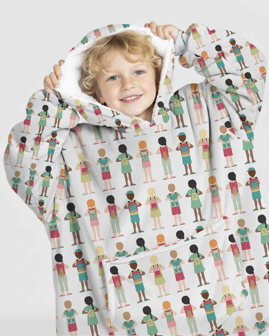 Plantilla de Sudadera Manta de Bambú Personalizada