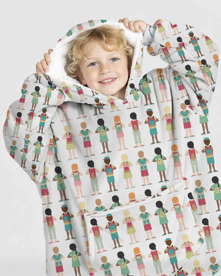 Plantilla de Sudadera Manta de Bambú Personalizada