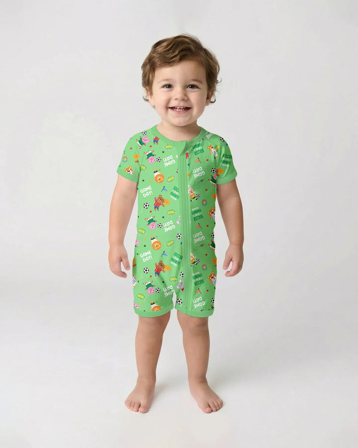 The World Cup Soccer Animals Bamboo Shorty Zippy