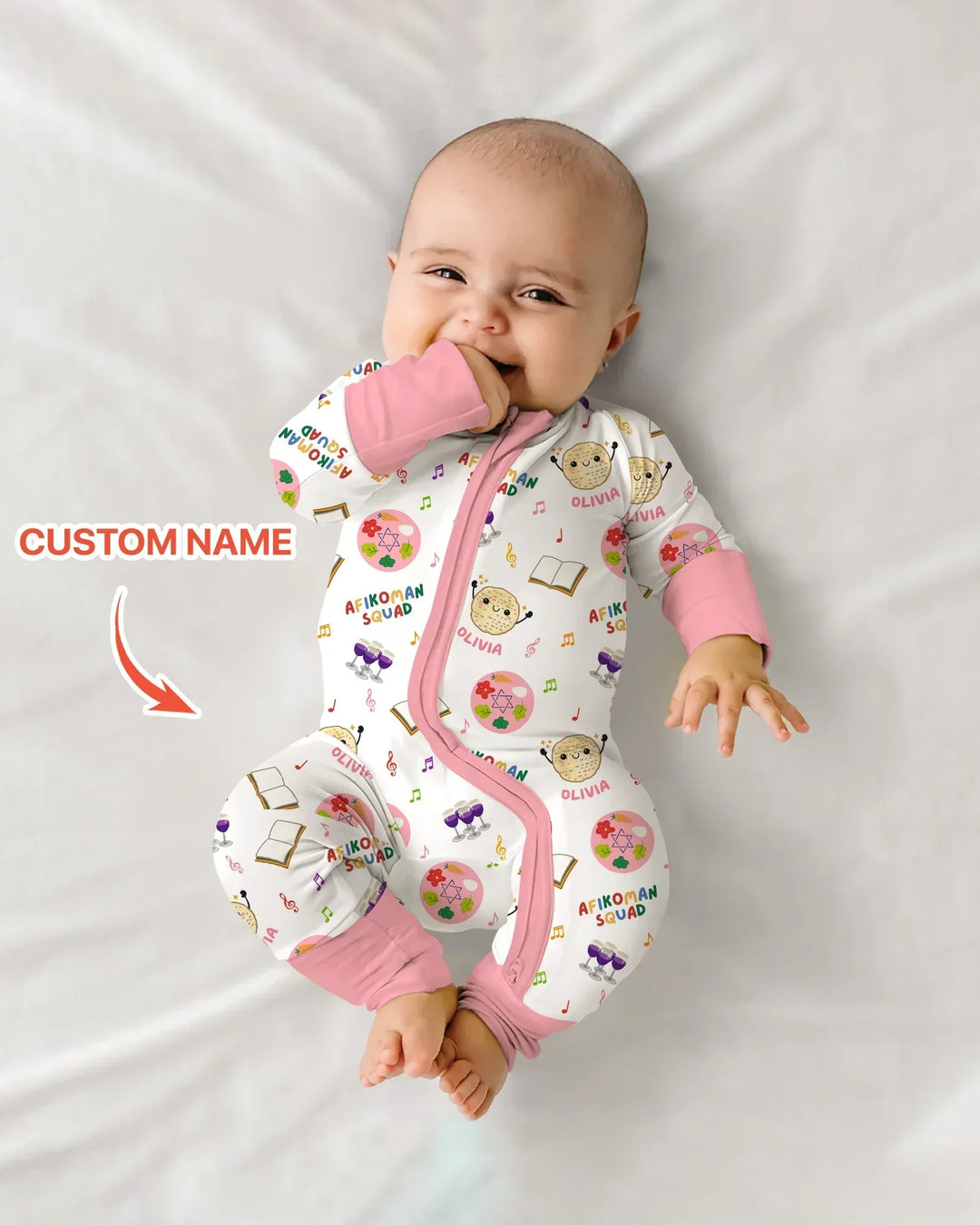 Gerippte Babykleidung mit individuellem Foto - Weich &amp; Skizzenhaft