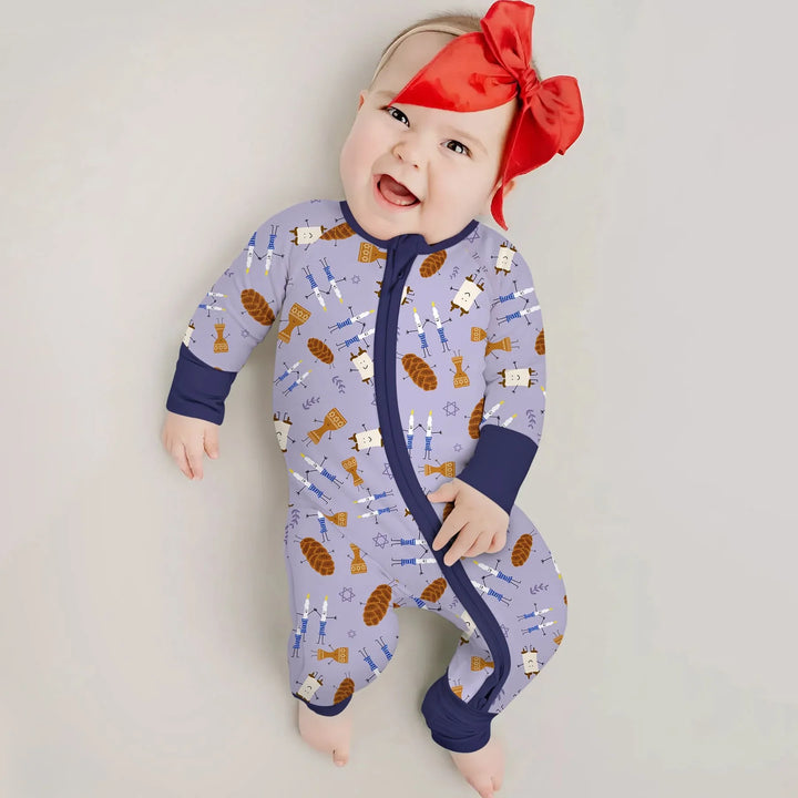 Shabbat Shalom Family Matching Convertible Zippy