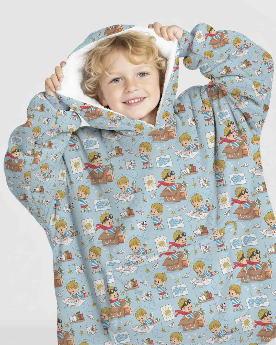 Tiny Explorer Tales Bamboo Blanket Hoodie