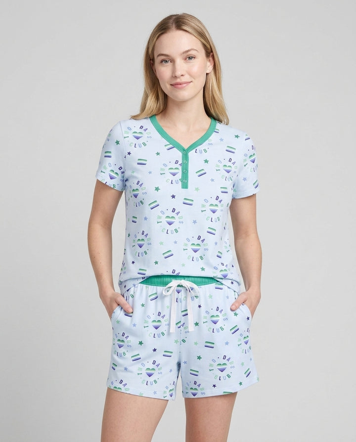 Love Makes Family Bamboo Women Short Sleeve Short Pajama Set