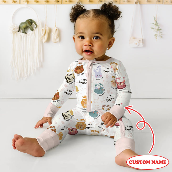 God’s Little Zoo Custom Name Convertible Zippy