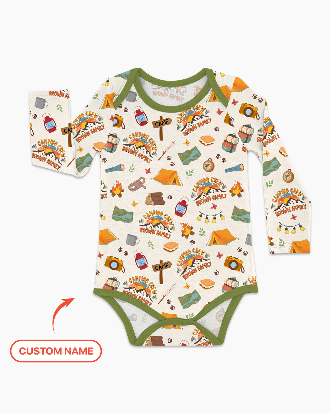 Gerippte Babykleidung mit individuellem Foto - Weich &amp; Skizzenhaft