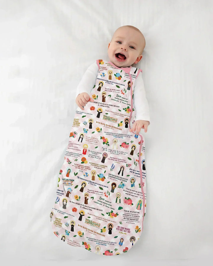 Catholic Saint Quotes Bamboo Sleep Bag