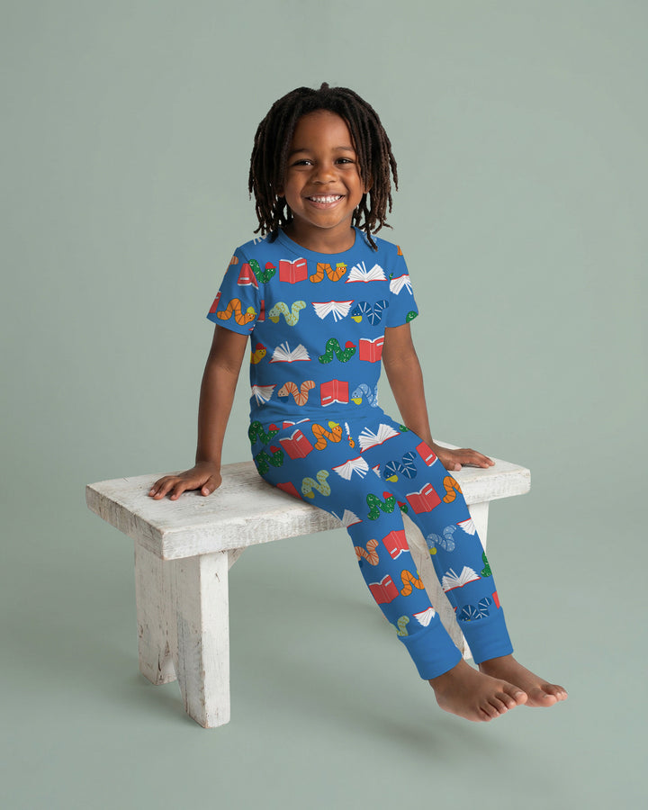 Zweiteiliges, kurzärmliges Pyjama-Set mit Marienkäfern