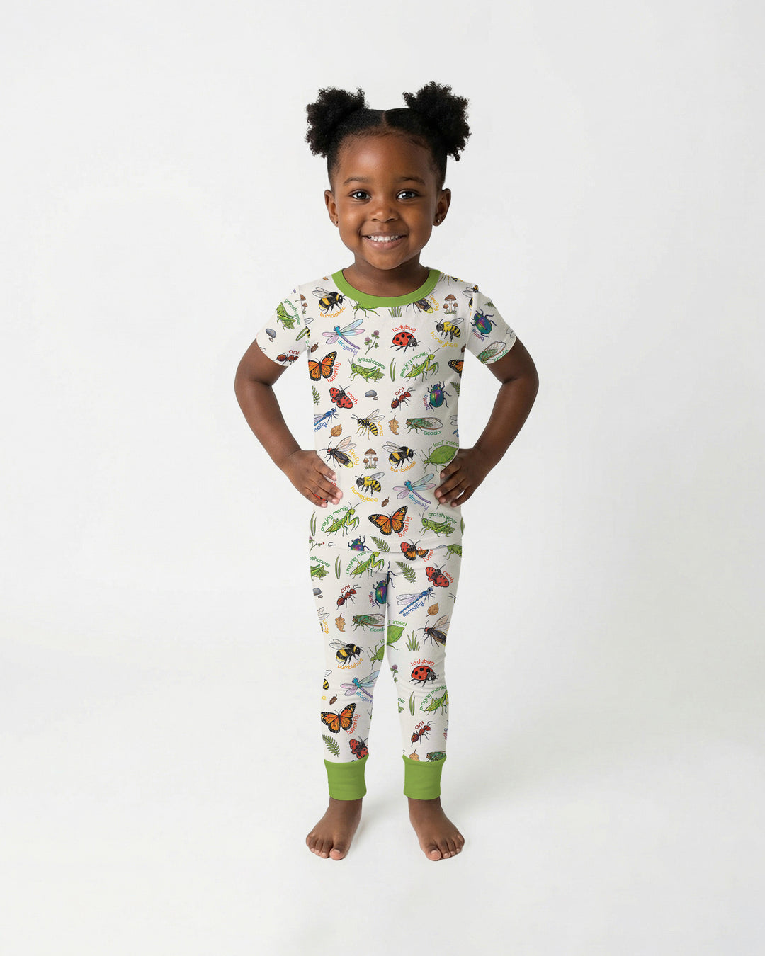Bug Learning Bamboo Two Piece Short Sleeve Pajama Set