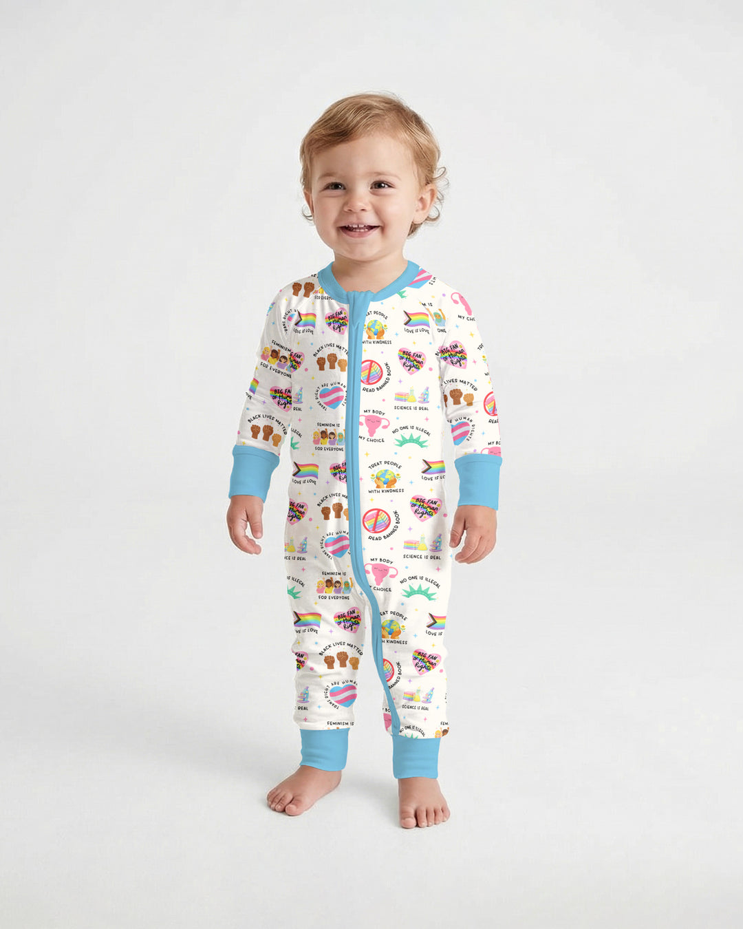 Gerippte Babykleidung mit individuellem Foto - Weich &amp; Skizzenhaft