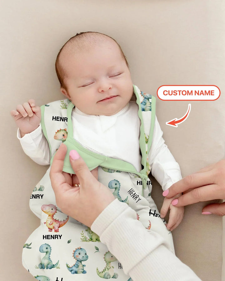 Dinosaur Custom Name Sleep Bag