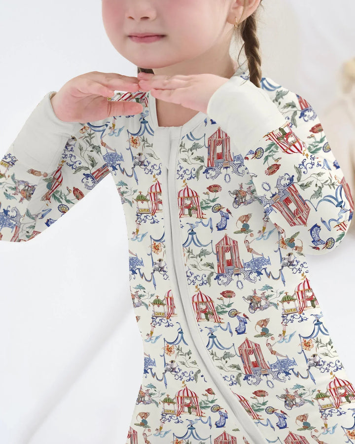 Vintage Lousiana Circus Toile Family Matching Bamboo Convertible Zippy