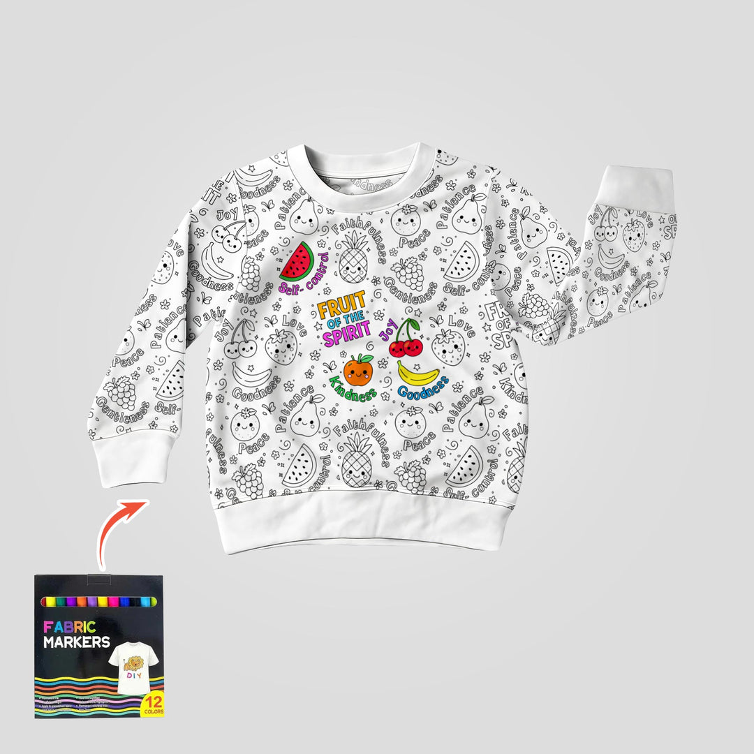 All Colorable Fruit of the Spirit Crewneck Sweatshirt