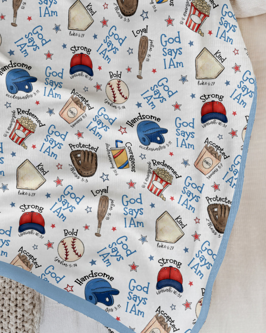 Christian Baseball Blanket