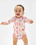 Gerippte Babykleidung mit individuellem Foto - Weich &amp; Skizzenhaft