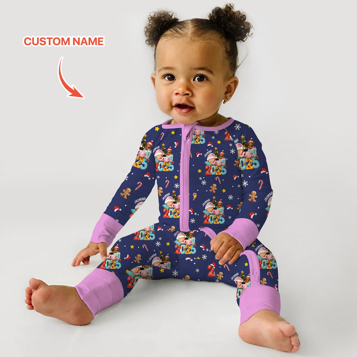 Gerippte Babykleidung mit individuellem Foto - Weich &amp; Skizzenhaft