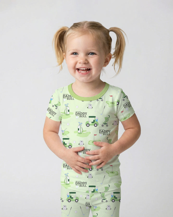 Daddy Golf Team Two Piece Short Sleeve Pajama Set