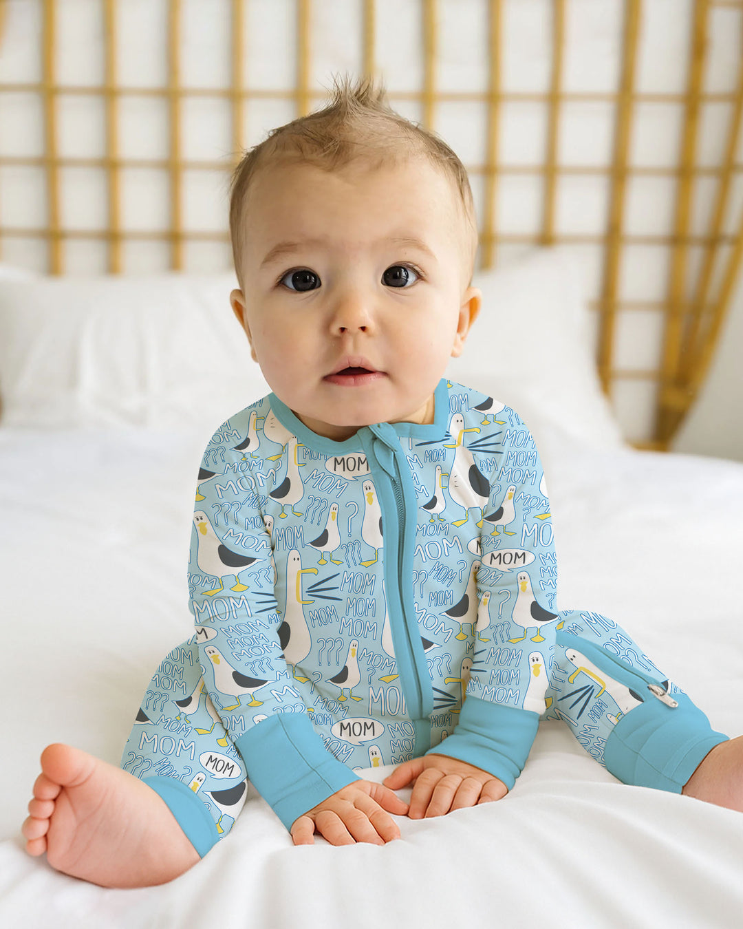 Funny Seagull MOM Convertible Zippy