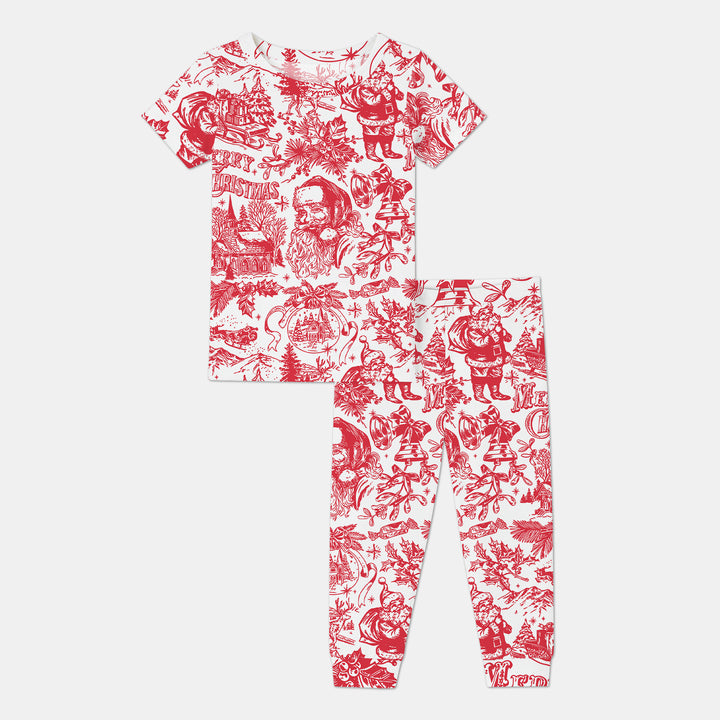 Zweiteiliges, kurzärmliges Pyjama-Set mit Marienkäfern
