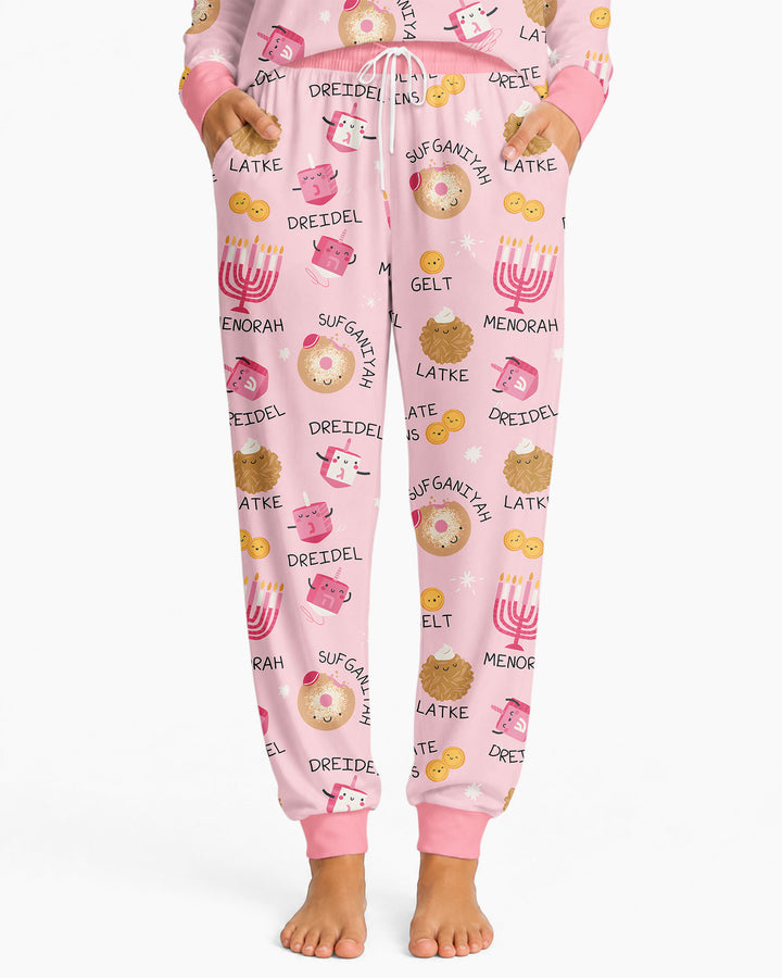 Family Hanukkah Matching Bamboo Women Pajama Set