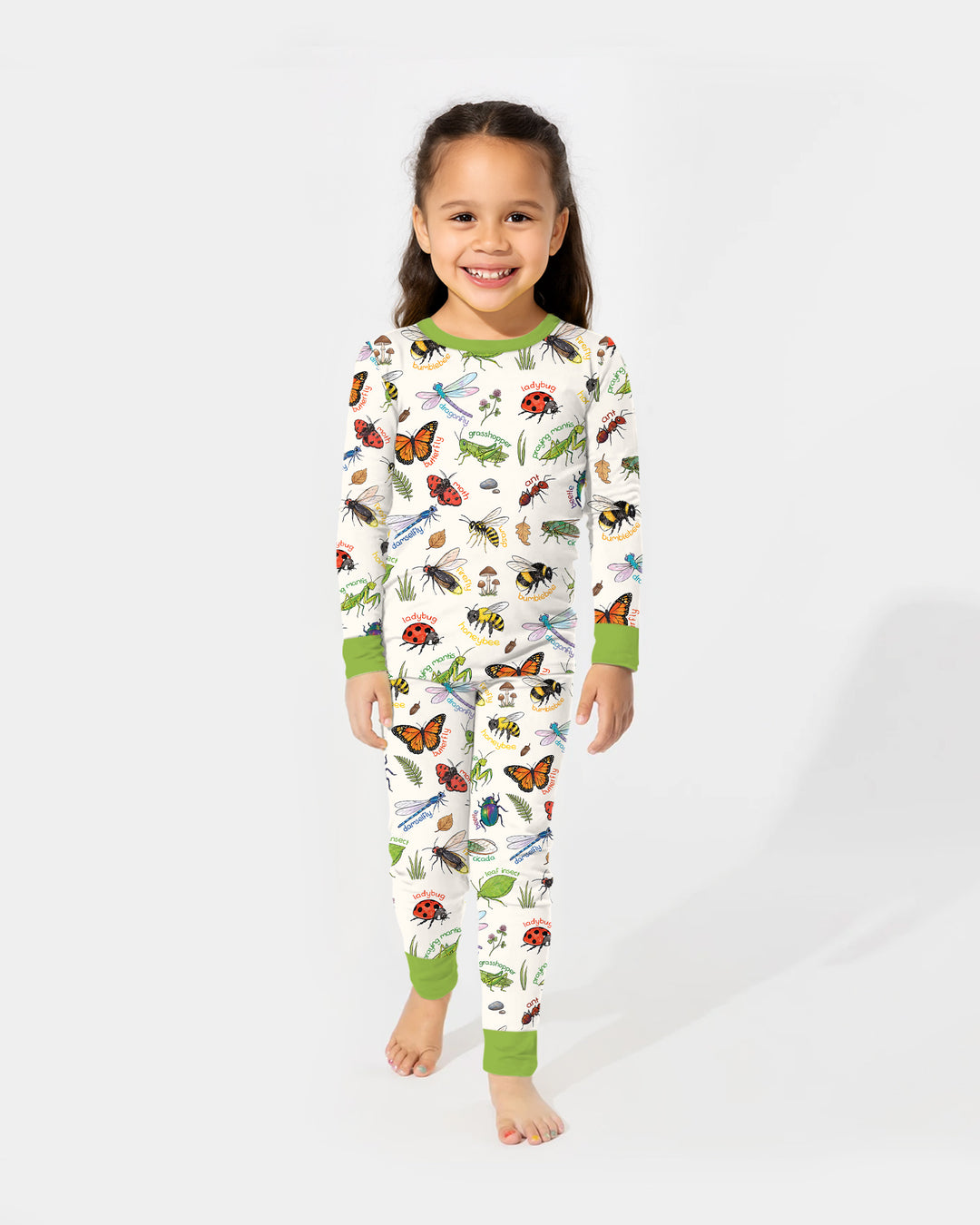 Bug Learning Bamboo Two Piece Long Sleeve Pajama Set