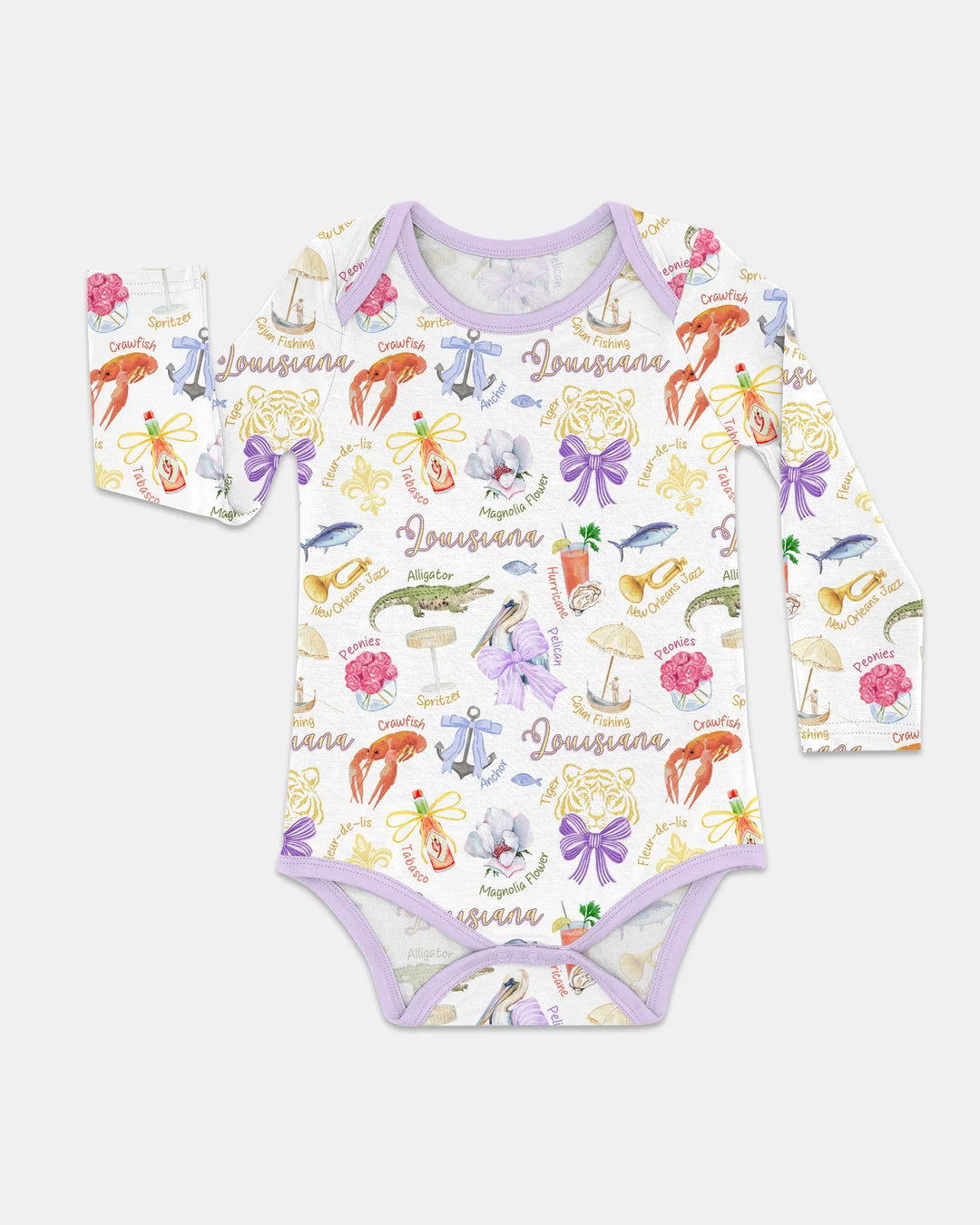 Louisiana Preppy Summer Bamboo Bodysuit