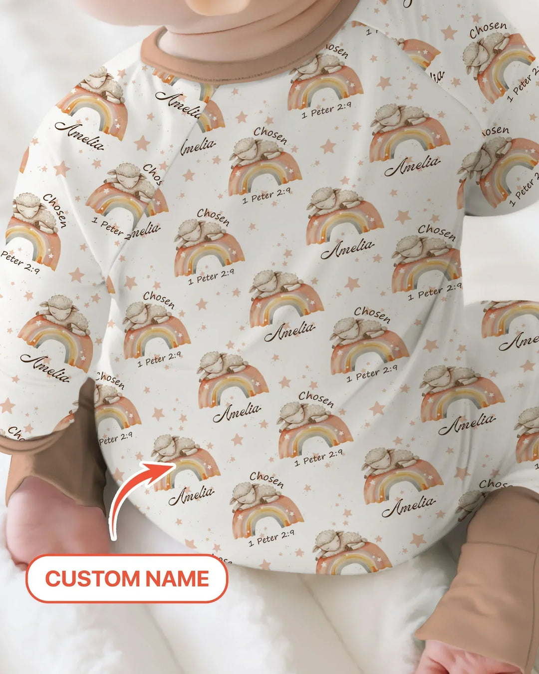 Chosen As His Own Custom Name Bamboo Convertible Zippy