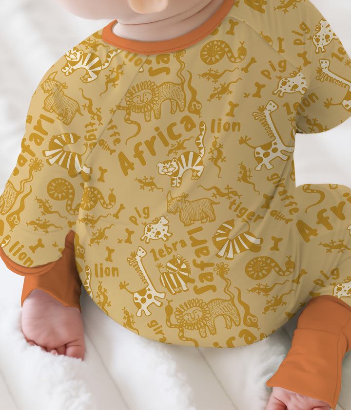 Handdrawn African Animals Convertible Zippy