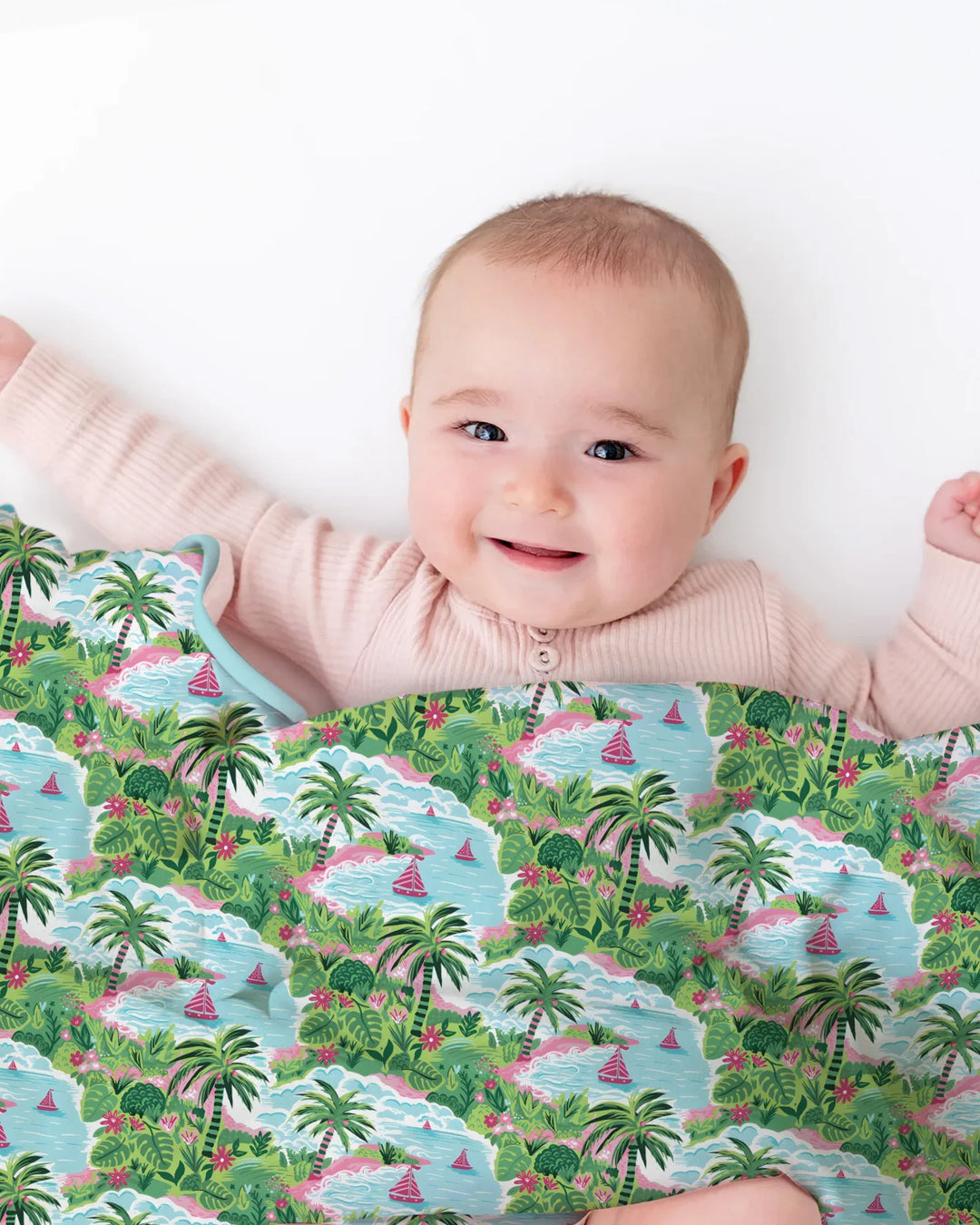 Preppy Coast Beach Club Bamboo Blanket