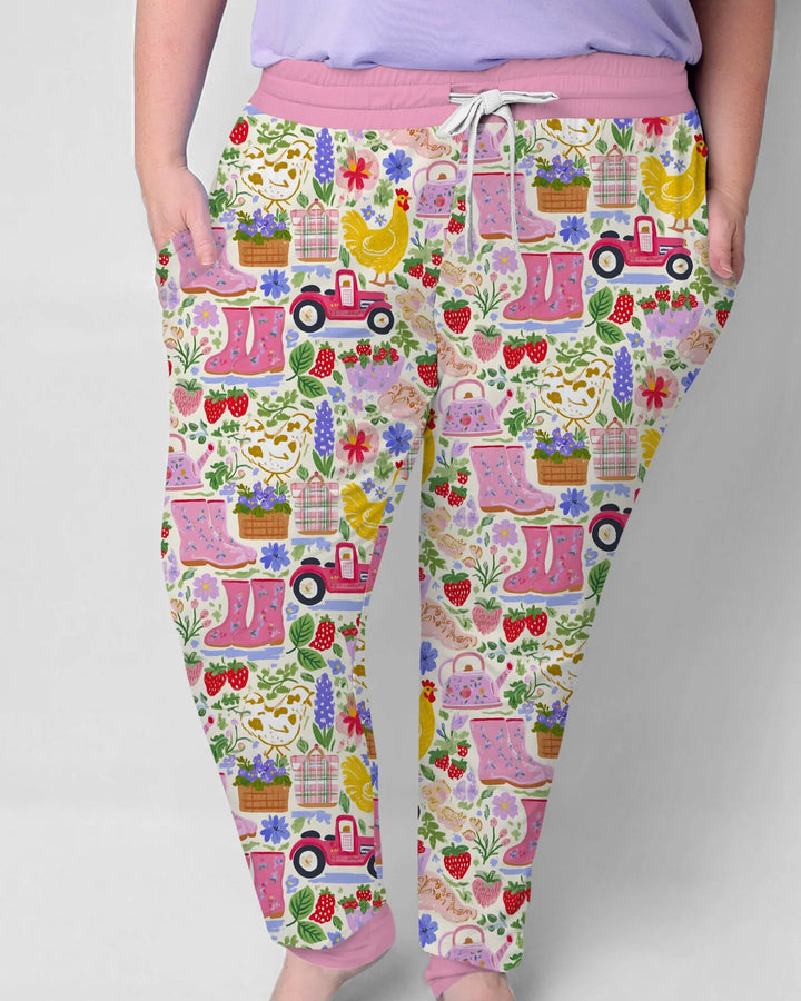 Farm Life Mommy & Me Matching Custom Bamboo Women Pajama Set