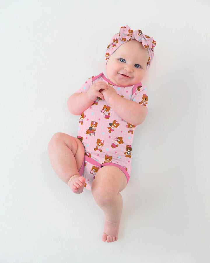 Born To Play Baseball Bamboo Bodysuit