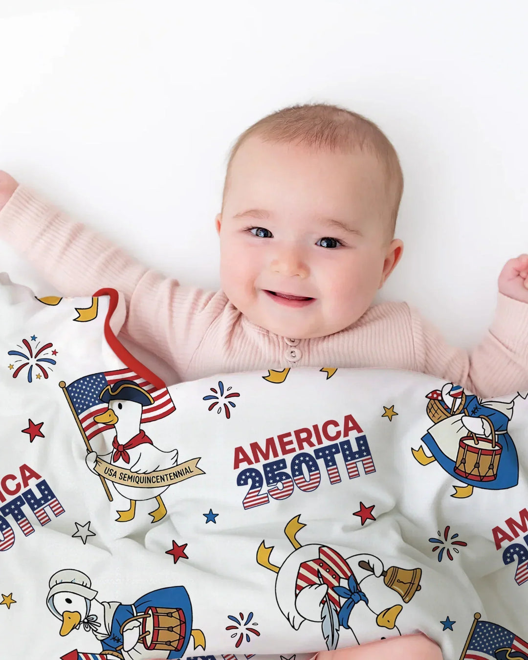 Patriotic Goose Celebrating 250 Years Blanket