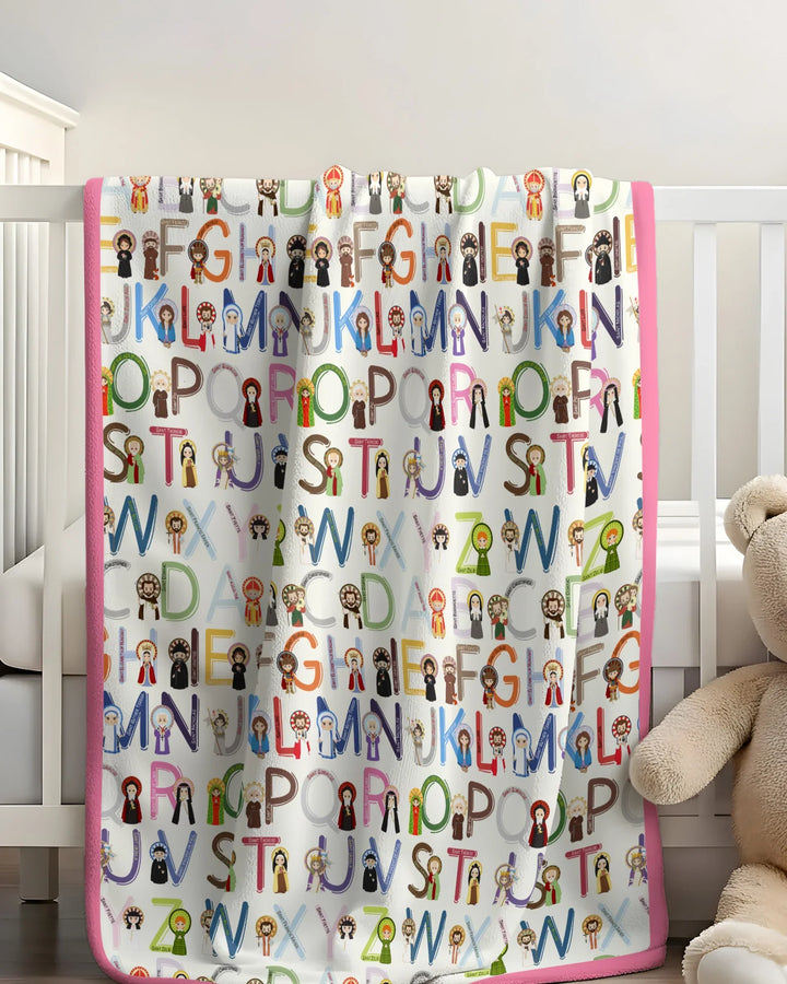 Saint ABCs Bamboo Blanket