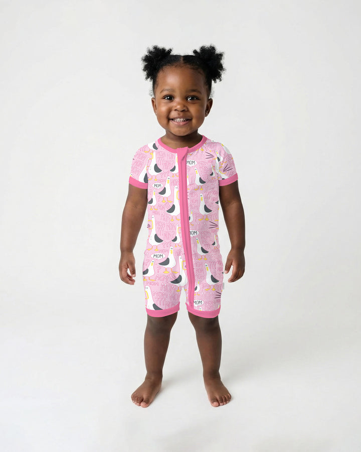 Funny Seagull MOM Shorty Zippy