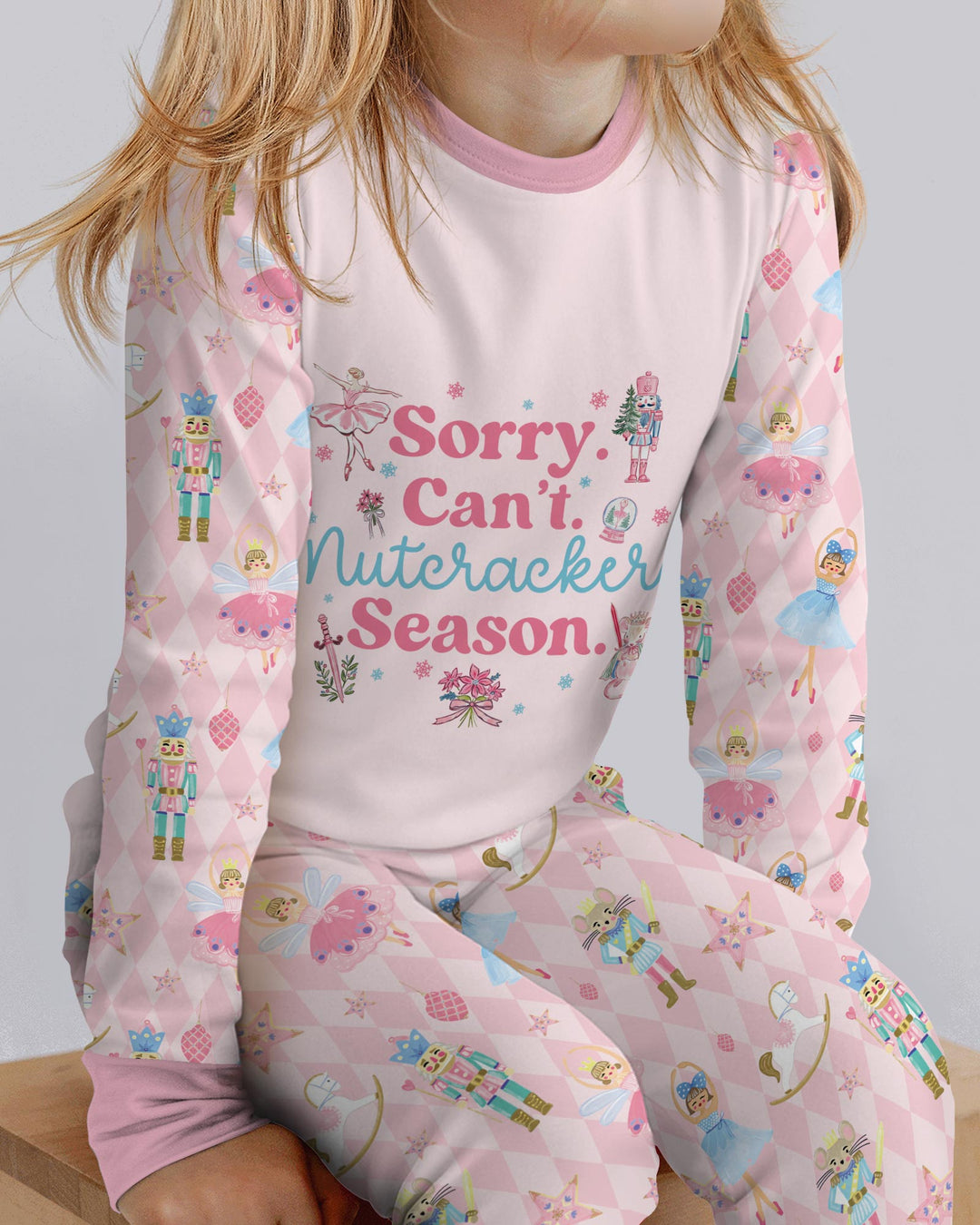 Sorry Can't Nutcracker Season Ballet Christmas Bamboo Two Piece Long Sleeve Pajama Set