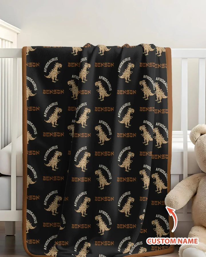 Custom Name Afikosaurus Blanket