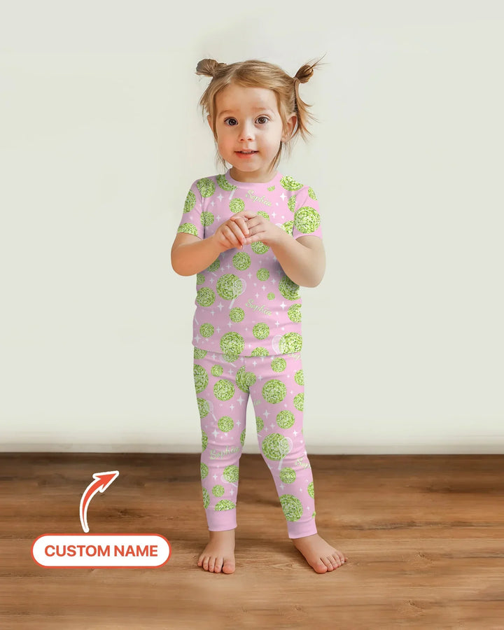 Zweiteiliges, kurzärmliges Pyjama-Set mit Marienkäfern