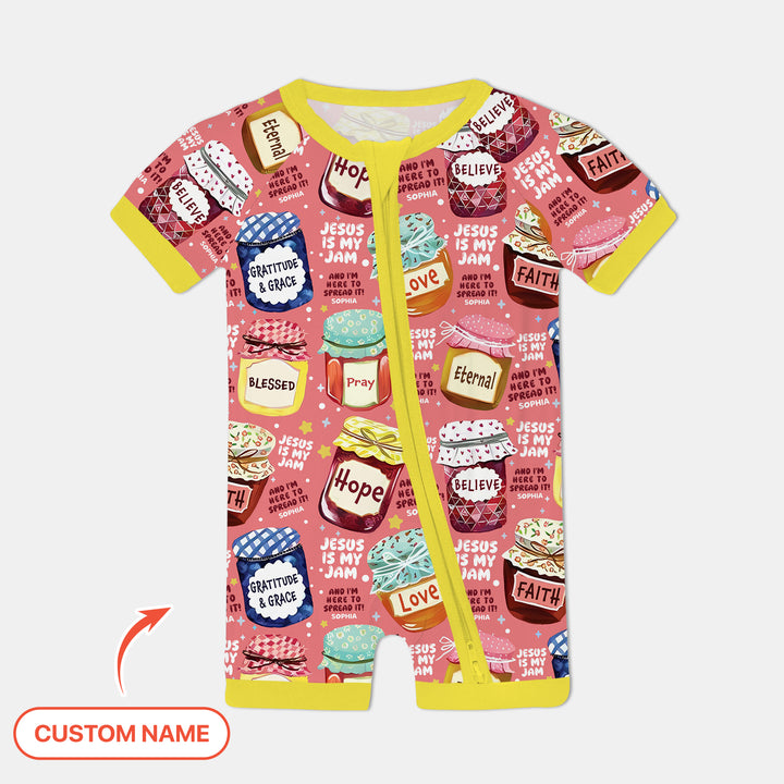 Jesus Is My Jam Custom Name Shorty Zippy